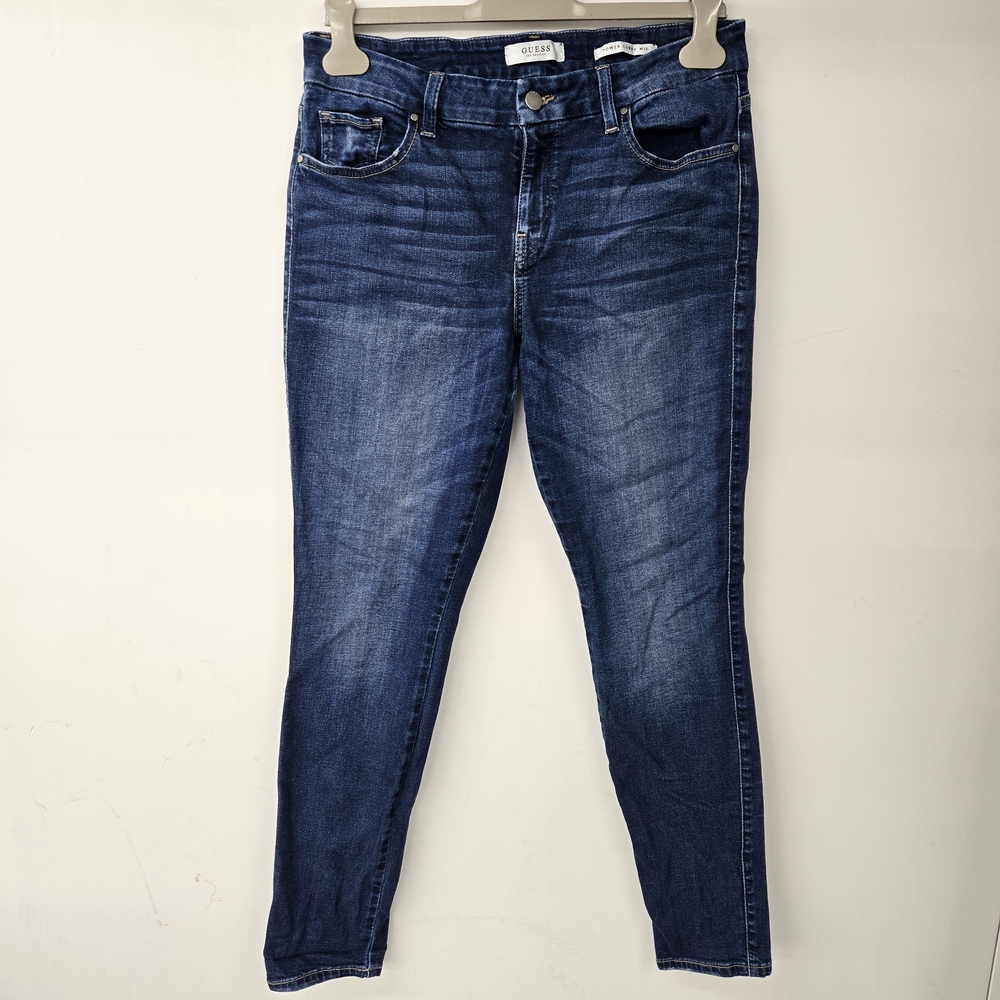 Guess Power Curvy Mid Denim Skinny Jeans Size 32